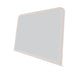 Danny Coastal Wall-Dresser Mirror | Beveled Glass | White MDF-Solid Wood 37x42