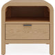Danny Nightst& | 1 Drawer & Shelf | USB Ports | Timber Meranti Wood
