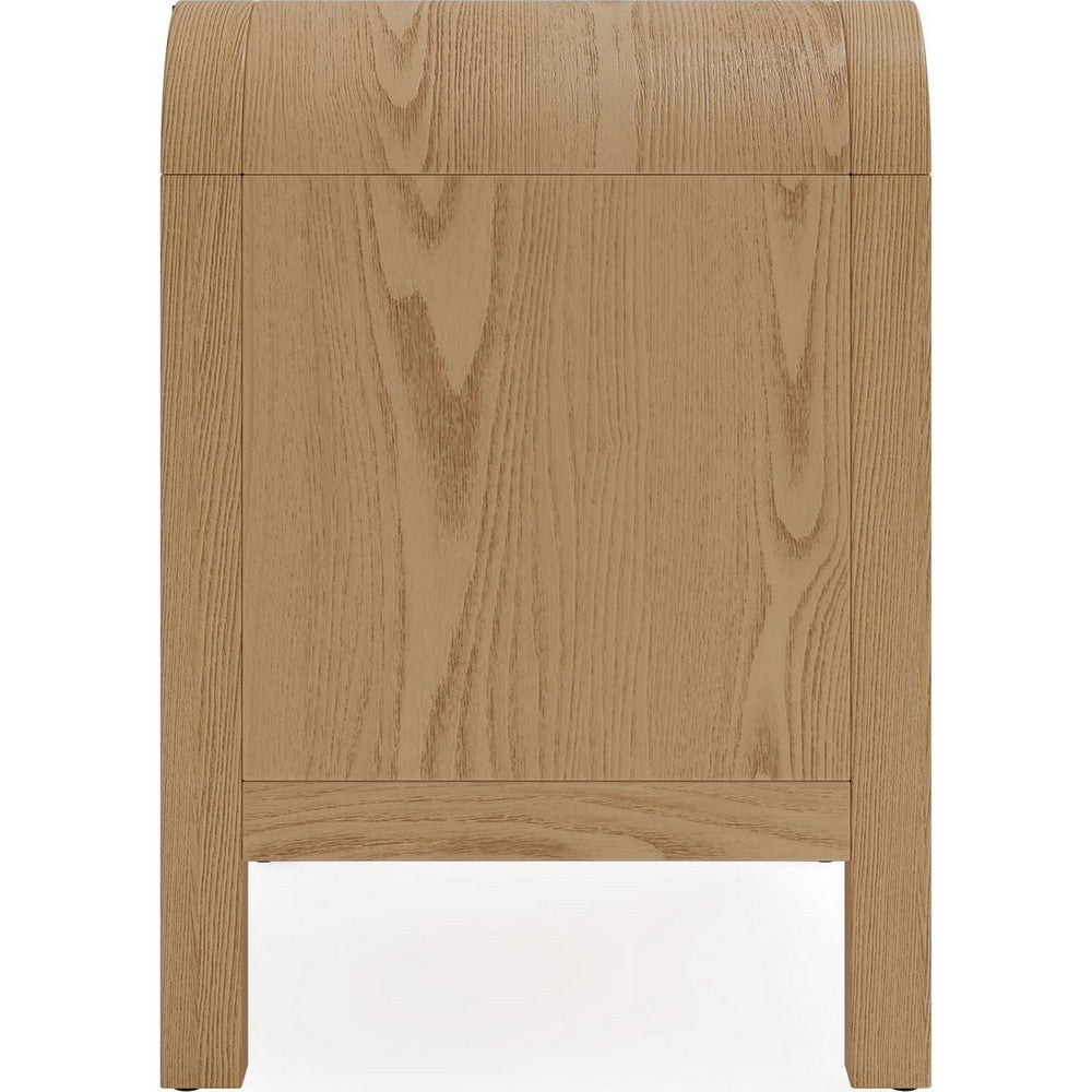 Danny Nightst& | 1 Drawer & Shelf | USB Ports | Timber Meranti Wood