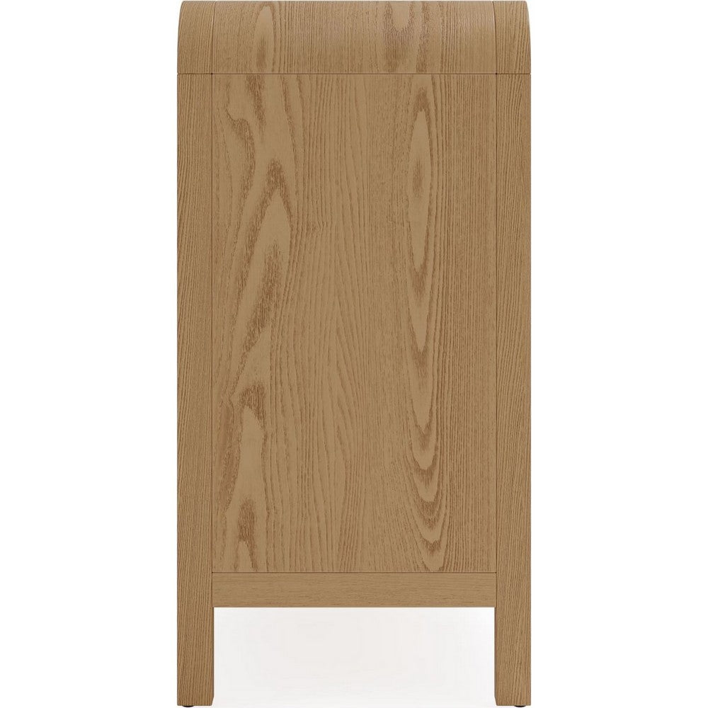 Danny 68" Wide Dresser | 6 Drawers | Black Metal | Timber Brown Wood