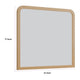 Danny Coastal Modern Wall-Dresser Mirror | Rounded Edges | Brown Wood 37x42