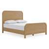 Danny Queen Platform Bed | Waterfall Design | Timber Brown Solid Wood