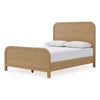 Danny Queen Platform Bed | Waterfall Design | Timber Brown Solid Wood