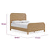 Danny King Platform Bed with Waterfall Design | Timber Brown Solid Wood