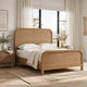 Danny King Platform Bed with Waterfall Design | Timber Brown Solid Wood