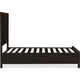 Francis Queen Bed with 2 Storage Drawers | Basalt Gray Acacia Wood