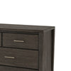 Fang 63" Wide Dresser | 7 Drawers | Sharkskin Gray Mahogany-Mindi Wood