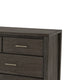 Fang 63" Wide Dresser | 7 Drawers | Sharkskin Gray Mahogany-Mindi Wood