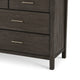 Fang 63" Wide Dresser | 7 Drawers | Sharkskin Gray Mahogany-Mindi Wood