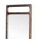 Sally Floor Mirror with Beveled Glass | Rounded Edge | Brown Acacia Wood 28x66