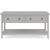 Gemma Console Table | Drawers & Shelf Storage | Gray Mahogany Wood 60"
