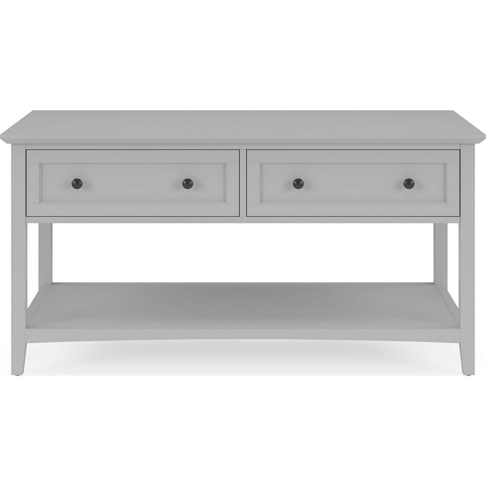 Gemma Console Table | Drawers & Shelf Storage | Gray Mahogany Wood 60"