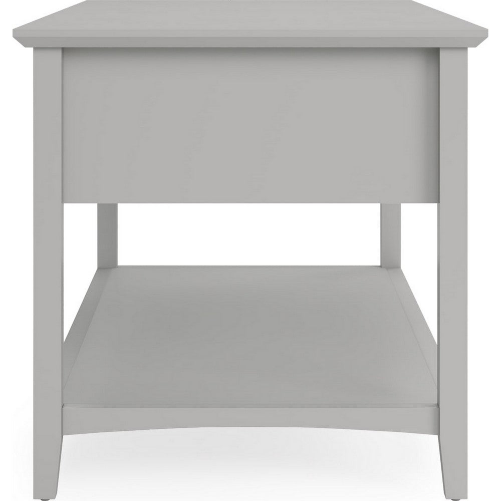 Gemma Console Table | Drawers & Shelf Storage | Gray Mahogany Wood 60"