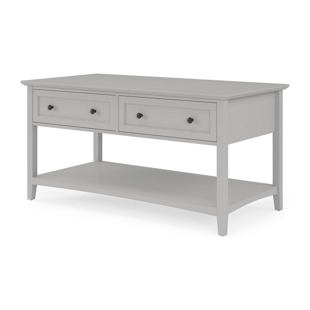 Gemma Console Table | Drawers & Shelf Storage | Gray Mahogany Wood 60"