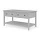 Gemma Console Table | Drawers & Shelf Storage | Gray Mahogany Wood 60"