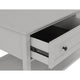 Gemma Console Table | Drawers & Shelf Storage | Gray Mahogany Wood 60"