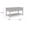 Gemma Console Table | Drawers & Shelf Storage | Gray Mahogany Wood 60"