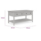 Gemma Console Table | Drawers & Shelf Storage | Gray Mahogany Wood 60"