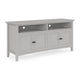 Gemma TV St& Entertainment Console with 4 Doors | Gray Wood 64"