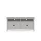 Gemma TV St& Entertainment Console with 4 Doors | Gray Wood 64"