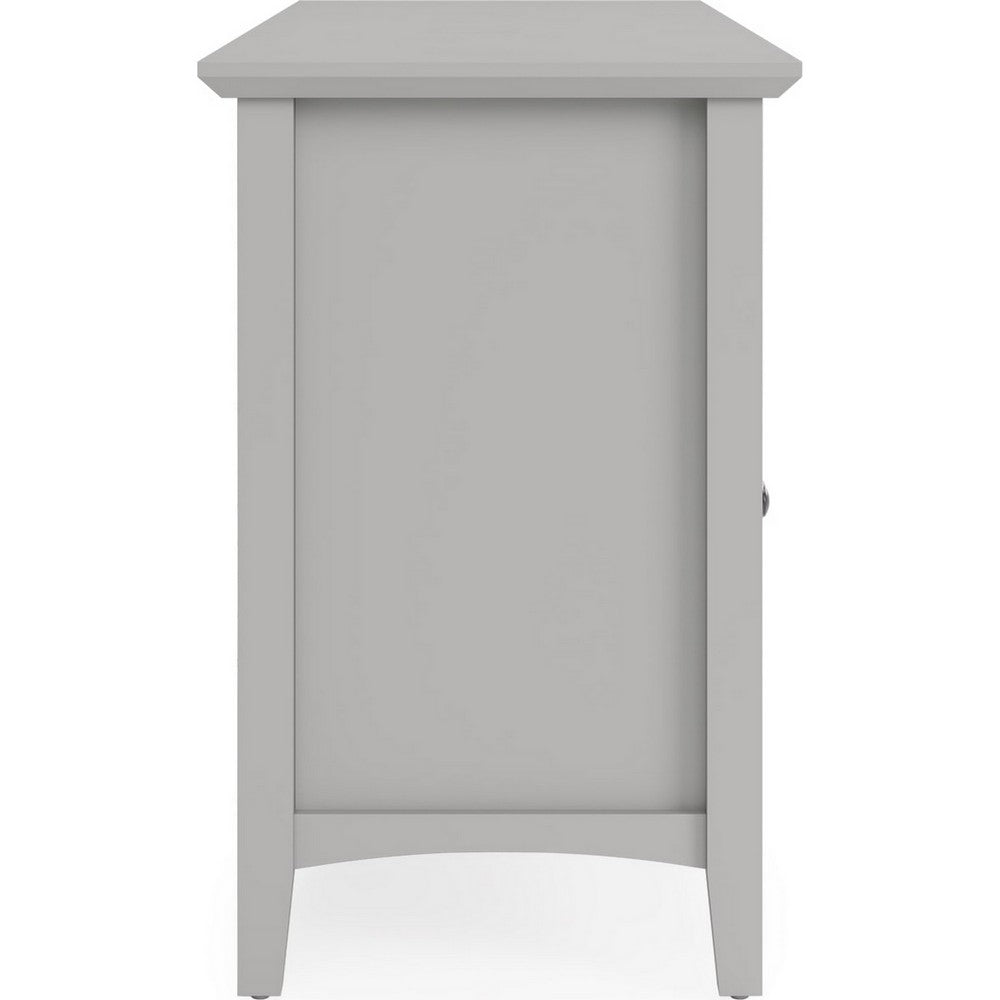 Gemma TV St& Entertainment Console with 4 Doors | Gray Wood 64"