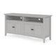 Gemma TV St& Entertainment Console with 4 Doors | Gray Wood 64"