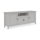 Gemma TV St& Entertainment Console with Storage | Gray Wood 74"
