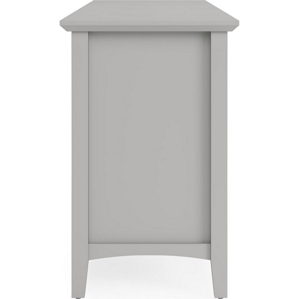 Gemma TV St& Entertainment Console with Storage | Gray Wood 74"