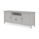 Gemma TV St& Entertainment Console with Storage | Gray Wood 74"
