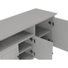 Gemma TV St& Entertainment Console with Storage | Gray Wood 74"