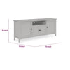 Gemma TV St& Entertainment Console with Storage | Gray Wood 74"