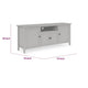 Gemma TV St& Entertainment Console with Storage | Gray Wood 74"