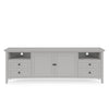 Gemma TV St& Entertainment Console | Doors & Drawers | Gray Wood 84"