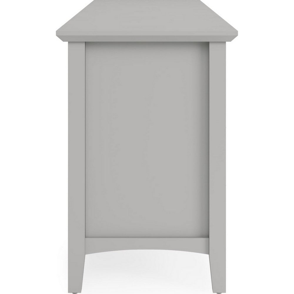 Gemma TV St& Entertainment Console | Doors & Drawers | Gray Wood 84"