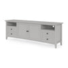 Gemma TV St& Entertainment Console | Doors & Drawers | Gray Wood 84"