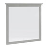 Gemma Wall Dresser Mirror | Crown Moldings | Beveled Glass | Gray Wood 36x41