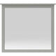 Gemma Wall Dresser Mirror | Crown Moldings | Beveled Glass | Gray Wood 36x41