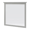 Gemma Wall Dresser Mirror | Crown Moldings | Beveled Glass | Gray Wood 36x41