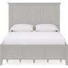Gemma Platform Storage Bed with 4 Drawers | Panel Detailing | Gray Wood