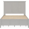 Gemma Platform Storage Bed with 4 Drawers | Panel Detailing | Gray Wood