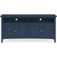 Gemma TV St& Entertainment Console with 4 Doors | Blue Wood 64"