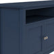 Gemma TV St& Entertainment Console with 4 Doors | Blue Wood 64"