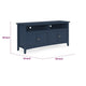 Gemma TV St& Entertainment Console with 4 Doors | Blue Wood 64"