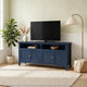 Gemma TV St& Entertainment Console with 4 Doors | Blue Wood 64"