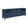 Gemma TV St& Entertainment Console | Doors & Drawers | Blue Wood 84"