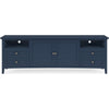 Gemma TV St& Entertainment Console | Doors & Drawers | Blue Wood 84"