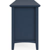 Gemma TV St& Entertainment Console | Doors & Drawers | Blue Wood 84"