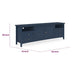 Gemma TV St& Entertainment Console | Doors & Drawers | Blue Wood 84"