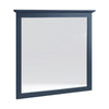 Gemma Wall Dresser Mirror | Crown Moldings | Beveled Glass | Blue Wood 36x41
