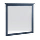 Gemma Wall Dresser Mirror | Crown Moldings | Beveled Glass | Blue Wood 36x41